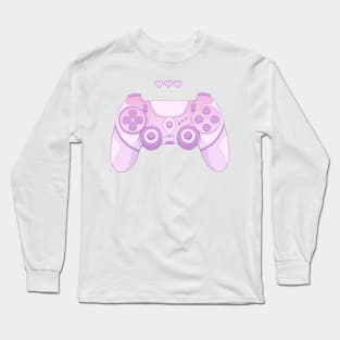 Cute game controller Purple Long Sleeve T-Shirt